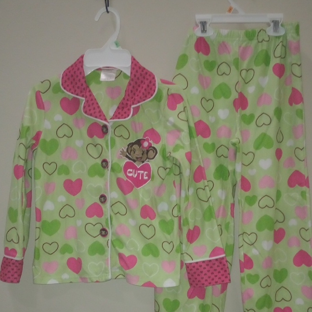 Sale💜Cute Heart Pattern Kids Pajamas